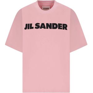 Jil Sander, Dames, Tops, Roze, Maat: M Katoen,