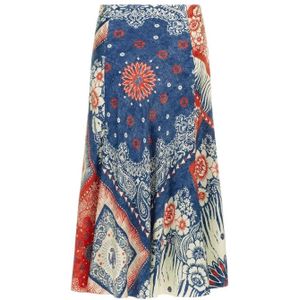 Roberto Cavalli, Dames, Rokken, Veelkleurig, Maat: L Zijde,