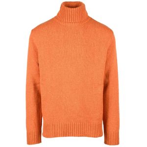 Universal Works, Heren, Truien, Oranje, Maat: M Wol,