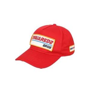 Dsquared2 Bros Logo-patch Baseball Cap , Red , Heren , Maat: ONE Size