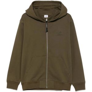 C.p. Company, Heren, Sweatshirts & Hoodies, Bruin, Maat: 2XL Katoen,