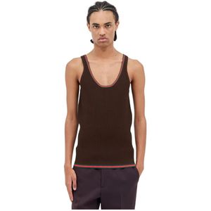 Gucci, Heren, Tops, Bruin, Maat: M Viscose,