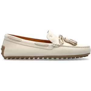 Tod's Leren Loafers , Beige , Dames , Maat: 40 EU