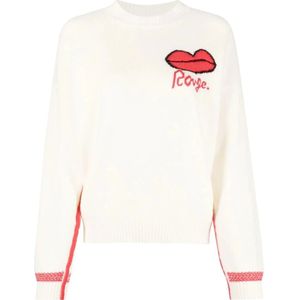 Sonia Rykiel, Dames, Truien, Wit, Maat: M Wol,