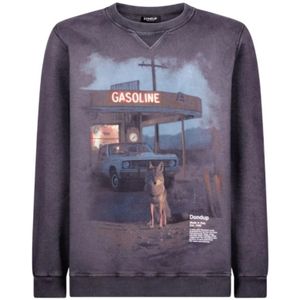 Dondup, Heren, Sweatshirts & Hoodies, Zwart, Maat: L