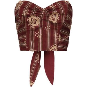 Ottod'Ame, Dames, Tops, Paars, Maat: 2XS