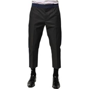 Dolce & Gabbana, Heren, Broeken, Grijs, Maat: XS Katoen,