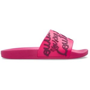 Versace Jeans Couture - Rubber Slippers - Roze - Dames - Verhoogd Logo