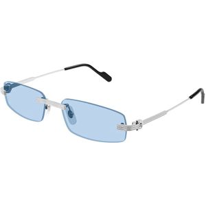 Cartier - Ct 0535S 005 - Zonnebrillen - Grijs - 57 MM