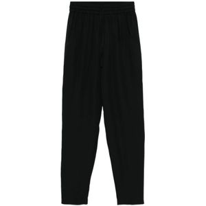 Aspesi, Dames, Broeken, Zwart, Maat: XS Leer,