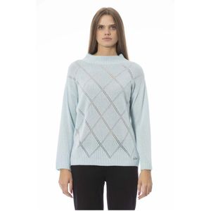 Baldinini, Dames, Truien, Blauw, Maat: M Wol,