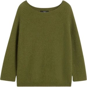 Weekend Max Mara, Dames, Truien, Groen, Maat: L Mohair,