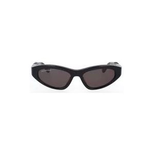 Balenciaga Gedraaide Cat-Eye Zonnebril , Black , Dames , Maat: 54 MM