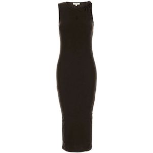 JW Anderson - Rib Midi-jurk - Bruin - 100% Katoen