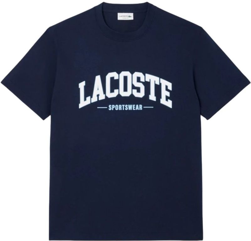 Lacoste - T-shirt - Heren - Puur Katoen - Regular Fit - Labelprint