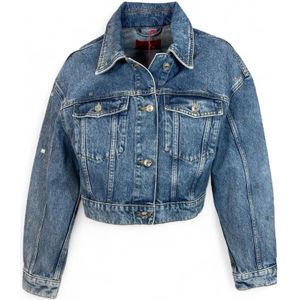 Hugo, Dames, Jassen, Blauw, Maat: L Denim,