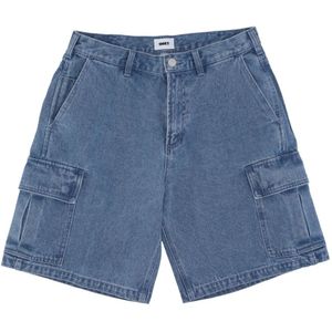 Obey, Heren, Korte broeken, Blauw, Maat: W28 Denim,