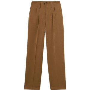 Brooks Brothers, Dames, Broeken, Bruin, Maat: XS Poliester,