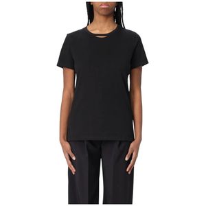 Elisabetta Franchi, Dames, Tops, Zwart, Maat: XS