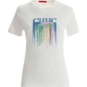 Carolina Herrera, Dames, Tops, Wit, Maat: S Katoen,