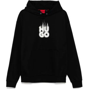 Hugo, Heren, Sweatshirts & Hoodies, Zwart, Maat: L