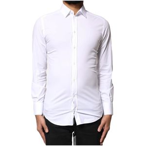 Dolce & Gabbana - GOLD - Overhemd - Wit - Slim Fit - Lange Mouwen