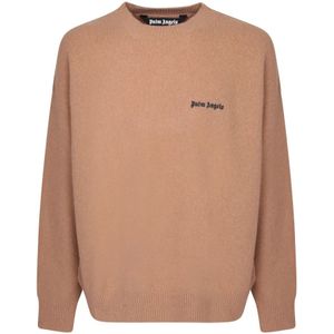 Palm Angels, Heren, Truien, Bruin, Maat: M Wol,