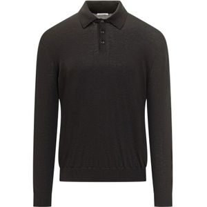 Malo, Heren, Tops, Zwart, Maat: M