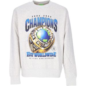 Huf, Heren, Sweatshirts & Hoodies, Wit, Maat: S Katoen,