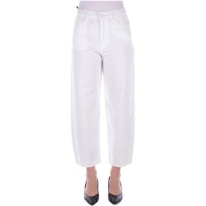 Pinko, Dames, Broeken, Wit, Maat: W28 Katoen,