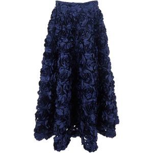 Rotate Birger Christensen, Dames, Rokken, Blauw, Maat: S Poliester,