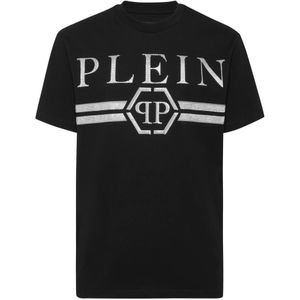 Philipp Plein, Heren, Tops, Zwart, Maat: S