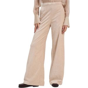 Forte Forte, Dames, Broeken, Roze, Maat: S Poliester,