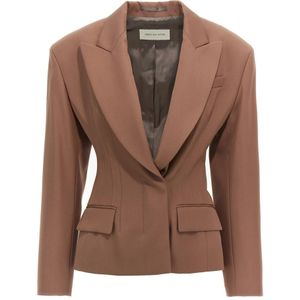 Dries Van Noten, Dames, Jassen, Bruin, Maat: XS Wol,