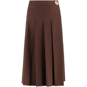 Fabiana Filippi, Dames, Rokken, Bruin, Maat: 2XS Wol,