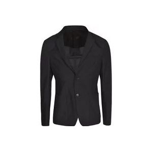 Prada Formele blazer met moderne twist , Black , Heren , Maat: L