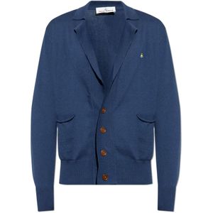 Vivienne Westwood, Heren, Truien, Blauw, Maat: XL Katoen,