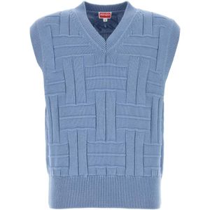 Kenzo, Heren, Truien, Blauw, Maat: XL Katoen,