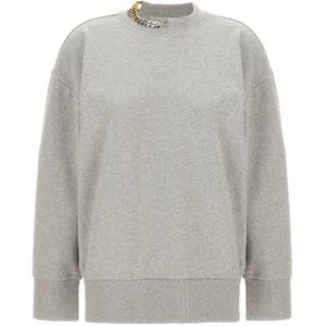 Stella McCartney, Dames, Sweatshirts & Hoodies, Grijs, Maat: M Katoen,