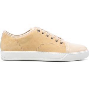 Lanvin Beige Suède Lage Sneakers , Beige , Heren , Maat: 43 EU