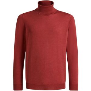 Kiton, Heren, Truien, Rood, Maat: S Zijde,