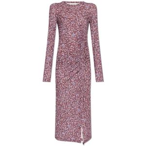 Marant étoile, Dames, Jurken, Roze, Maat: XS Leer,