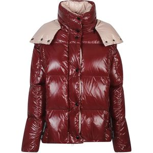 Moncler, Dames, Jassen, Rood, Maat: S Leer,