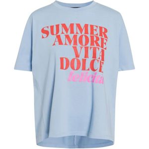 Marc Aurel, Dames, Tops, Blauw, Maat: M Poliester,