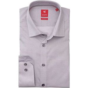 Hatico, Heren, Overhemden, Grijs, Maat: S