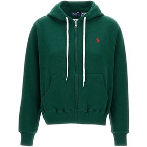 Polo Ralph Lauren, Dames, Sweatshirts & Hoodies, Groen, Maat: XS Katoen,