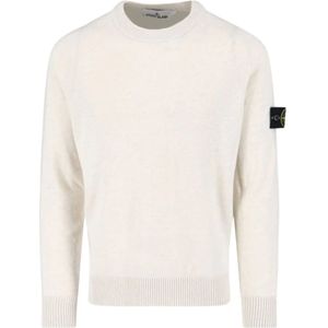 Stone Island, Heren, Truien, Beige, Maat: S