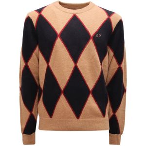 Sun68, Heren, Truien, Veelkleurig, Maat: S Wol,