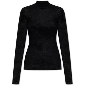 Versace, Dames, Truien, Zwart, Maat: L Viscose,