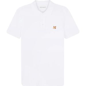 Maison Kitsuné, Heren, Tops, Wit, Maat: M Katoen,